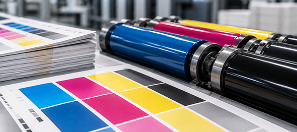 Bild verschiedene Druckfarben