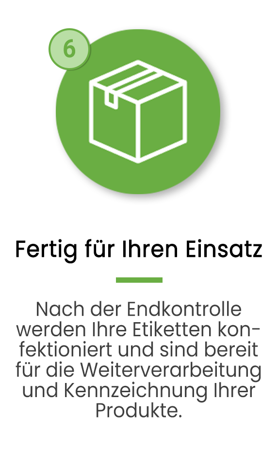 Bild Etikettenversand